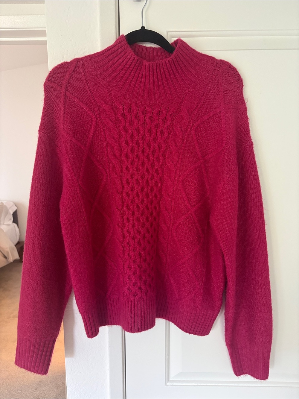 GAP Cable-Knit Mock Neck Sweater